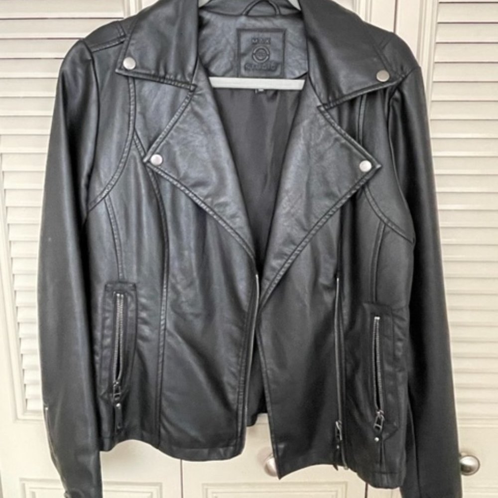 Black Faux Leather Jacket
